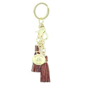 Melbourne Leather Tassel Key Ring